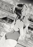 Safebooru - 1girl :d ass back blush breasts kickboard long h