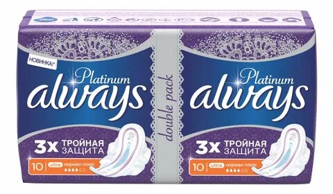 Купить прокладки always Ultra Platinum Normal Plus Duo 20шт,