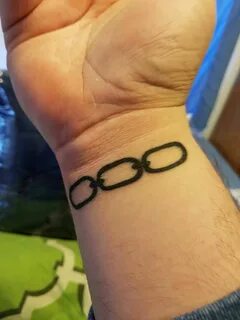 My Bioshock Chain Tattoo done by Zac Black at 12Volt Tattoo 