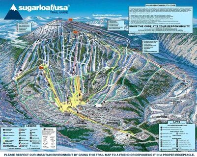2001-02 Sugarloaf Trail Map - New England Ski Map Database -