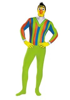 Sesame Street Adult Bert Skin Suit - Halloween Costume Ideas