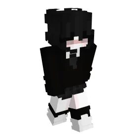 Black + White + Hair Minecraft Skins NameMC