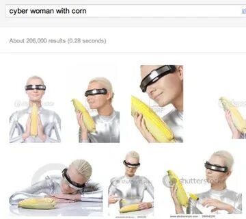 cyber woman with corn Tumblr funny, New memes, Funny