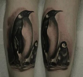 Mom & Baby Penguins Best tattoo design ideas Baby tattoos, P