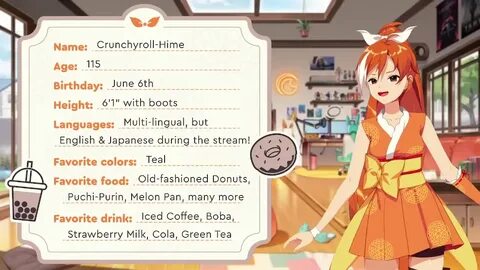 Crunchyroll-Hime maskot dari Crunchyroll hadir sebagai VTube