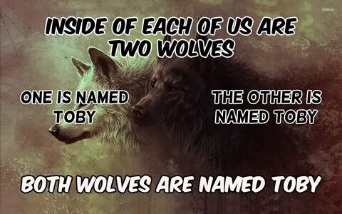 The duality of man Inside You There Are Two Wolves Know Your