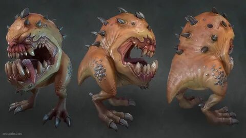 Squig, Eric Spitler Creature art, Art, Alien creatures