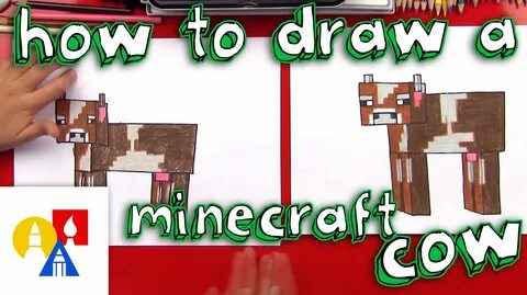 How To Draw A Minecraft Cow in 2019 Art for kids hub, Cow ar
