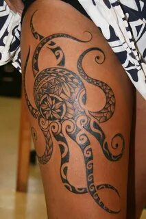 Octopus tattoo Polynesian tattoo, Octopus tattoo design, Oct