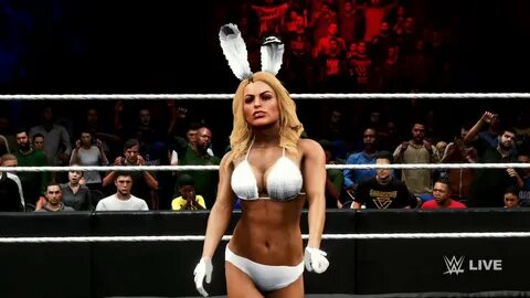 WWE 2K20 Bikini Match Mandy Rose vs Alexa Bliss - YouTube