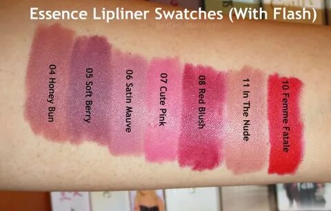 Essence Lip Liners Review & Swatches Макияж губ, Губы, Косме