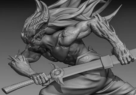 Sculpting Nightbringer Yasuo Polycount - Mobile Legends