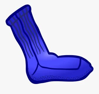 School Clipart Sock - Blue Sock Clip Art , Free Transparent 