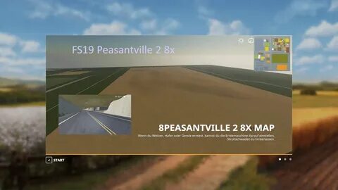 FS19 Peasantville 2 8x Production Beta Fly Thru - YouTube