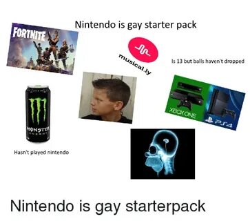 Nintendo Is Gay Starter Pack FORTNITE Is 13 but Balls Haven'