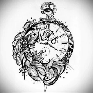 Фото эскиза для тату часы 19.01.2021 № 0071 - tattoo clock s