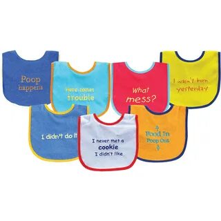 Luvable Friends Baby Boy and Girl Drooler Bib with PEVA Back