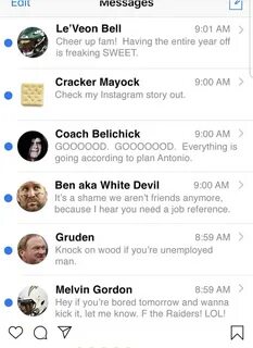 AB's text messages leaked.
