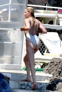 AMBER HEARD in Swimsuit on Vacation on Amalfi Coast 07/28/20