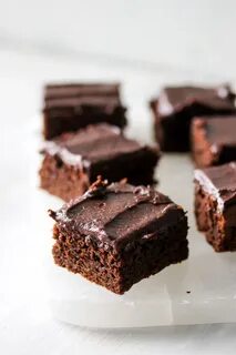 Best Ever Flourless Brownies with Cocoa-Date Frosting - Dish