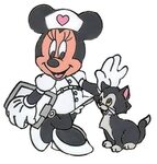 nursemin_cat.gif (345 × 363) Minnie mouse images, Mickey mou
