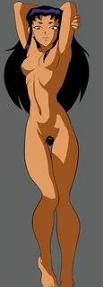 Xbooru - blackfire breasts convenient censoring dc nude pose