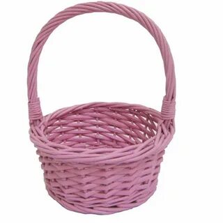 Small Willow Easter Basket-Pink Willow easter basket, Easter