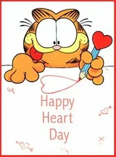 Happy Heart Day! Happy hearts day, Garfield quotes, Garfield