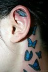 20 Blue Butterfly Tattoos For Good Luck! - Kresent!