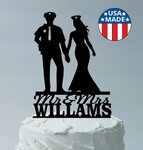 Police cake toppers Unique wedding cake toppers Custom cake 