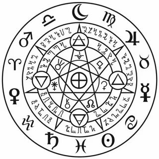 Магические тату, татуировки Magic symbols, Alchemy symbols, 