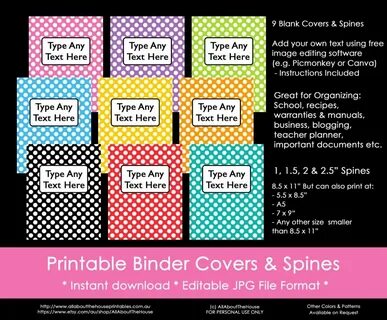 Ways To Organize Using Binder Covers (Plus A Free Printable 