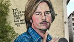 David Spade immortalised as Kurt Cobain in mural Newshub