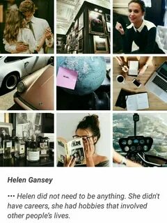 Helen Gansey Bookish, Aesthetic collage, Other people