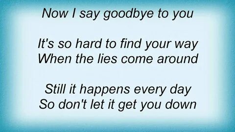 Lindsey Buckingham - Say Goodbye Lyrics - YouTube