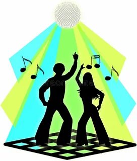 Silhouette Saturday Night Dancing Stock Illustrations - 10 S