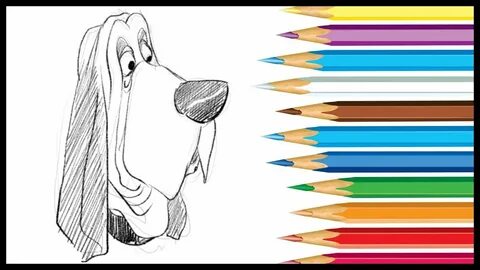 How to draw TRUSTY from THE LADY AND THE TRAMP - YouTube