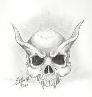 New Improved Demon Skull by PaulSpatola on deviantART Skull 