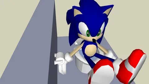 Sonic using the toilet XD 3D Warehouse