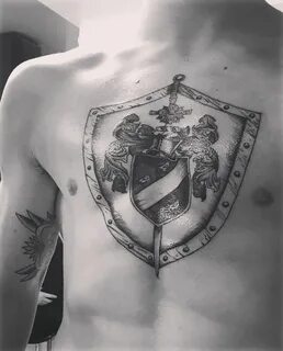 My new Sword & Shield tattoo! Shield tattoo, Tattoos, Triang