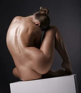 Photo of nude beautiful woman in studio Photograph by Sergii
