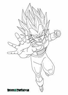 Majin Vegeta Coloring Pages - Coloring Home