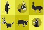 Donkey Vector Characters - WeLoveSoLo