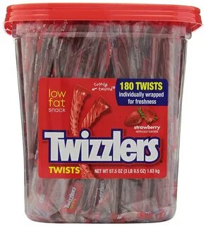 Twizzlers Strawberry Twists Outlet SALE 180 Count Candy