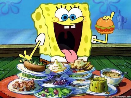 Spongebob Eating Garys Food - img-vip