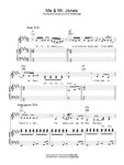 Me And Mr. Jones Sheet Music Amy Winehouse Piano, Vocal & Gu