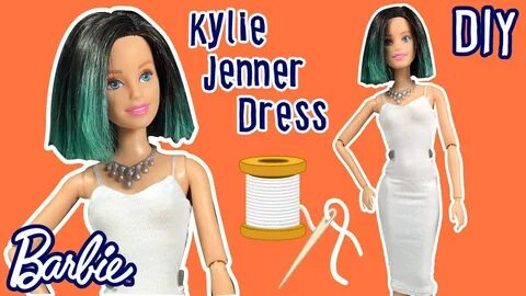 Kylie Jenner Dress Tutorial for Barbie Doll - Barbie Clothes