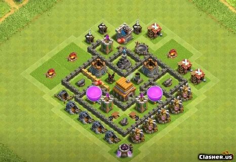 Copy Base Town Hall 5 Th5 Trophy Base - anti 2 star With Lin