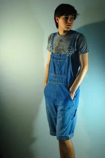 painted walls and overalls I bought overalls in Iowa and t. 