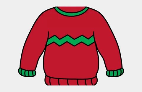 Jacket Clipart Christmas - Holiday Sweater Clip Art, Clipart